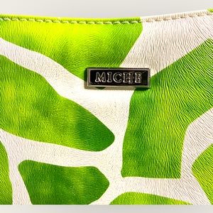 Miche Kennedy Green White Giraffe Pattern Petite Shell